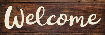 Welcome Rustic Looking Wood Sign Wall Décor Gift B3-06180028121
