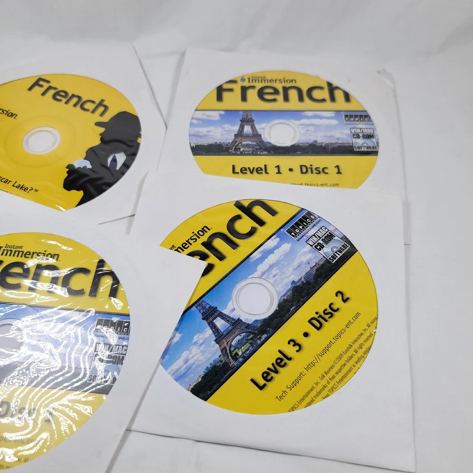 Inmersión Instantánea Niveles Francés 1-3 Para PC y Mac Caja Original Foto 4 de 4