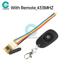 Push Button Mini Relay 433MHz RF Wireless Switch Smart Home Receiver Transmitter