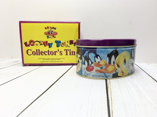 Vintage LOONEY TUNES Collector's Tin 1996 Bugs Bunny Taz Tweety Sylvester - Picture 2 of 4