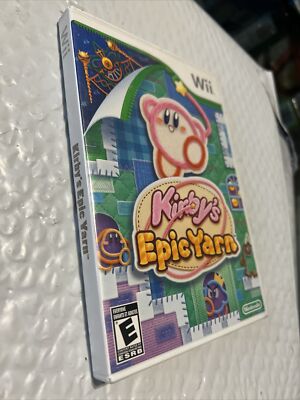 Kirby's Epic Yarn (Nintendo Wii, 2010) Brand New Factory Sealed Rip Tear Top Box