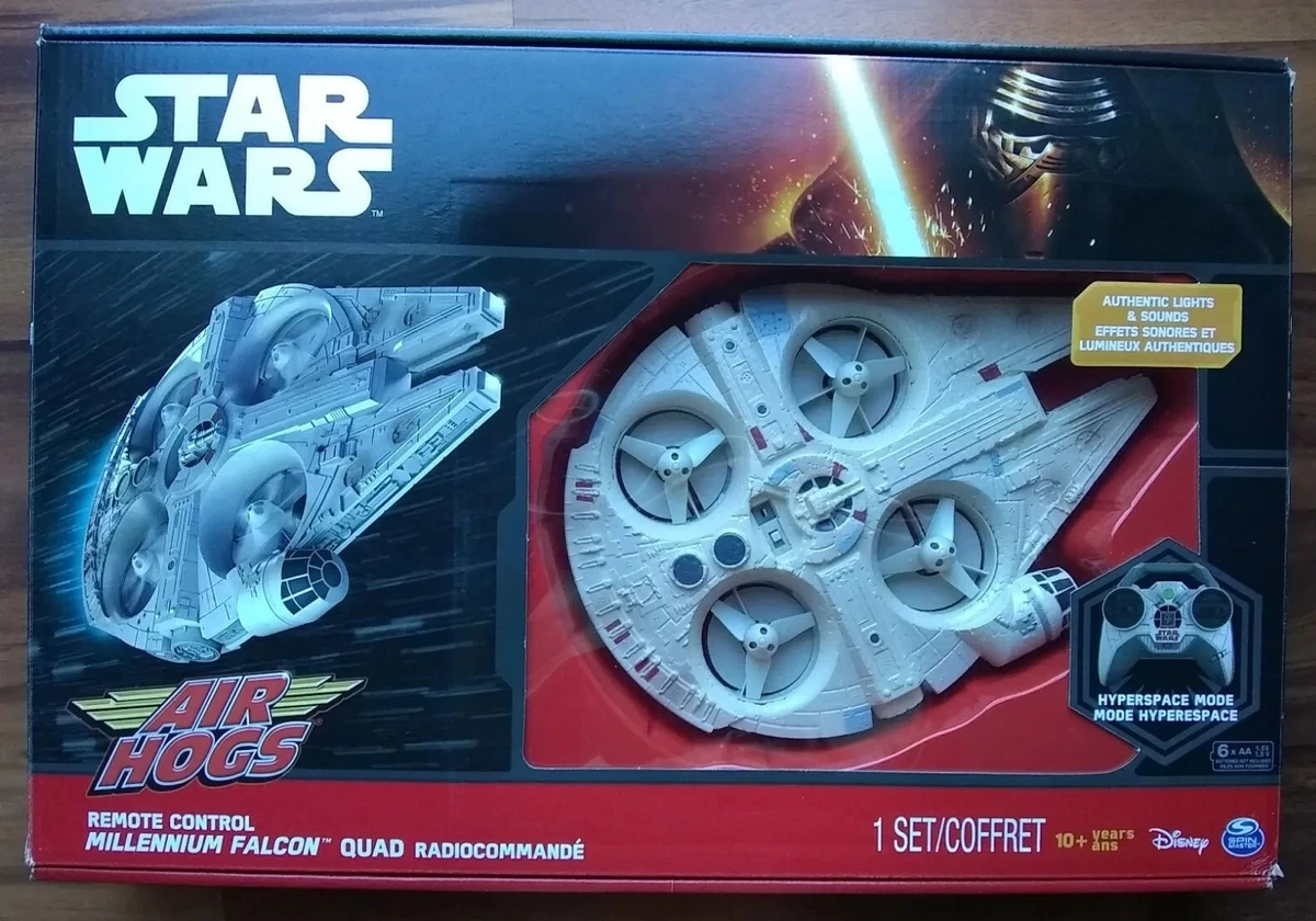 Air Hogs Star Wars Remote Control Millennium Falcon Quad Quadcopter Drone New