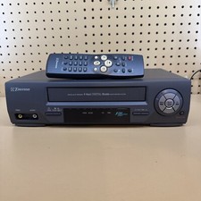 Emerson VCR EV477 4 Head VHS Player Recorder w/ Original Remote TESTED WORKS