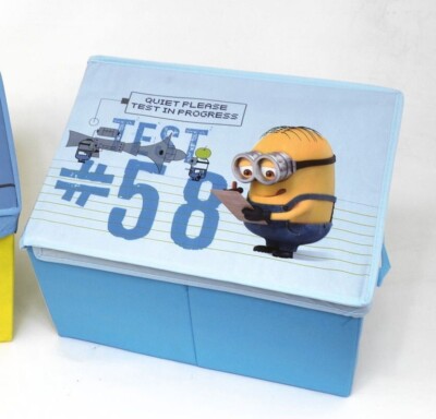 KIDS CHILDREN'S TOY/STORAGE BOXES DESPICABLE ME MINION 91414 (BLUE ONLY LEFT)