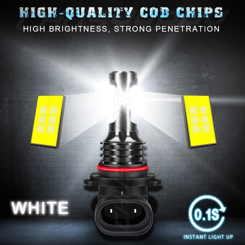 Kit de bombillas LED de 2 caras 9012 HIR2 haz alto bajo súper brillante 6000K blanco - Imagen 3 de 8