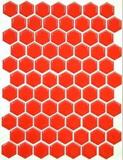 Design your own 3D Fire Red Gel Tank Pad, 70 Hexagon Set, Abmessungen