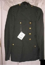 MENS ARMY GREEN DRESS UNIFORM Jacket Coat New 38 Long