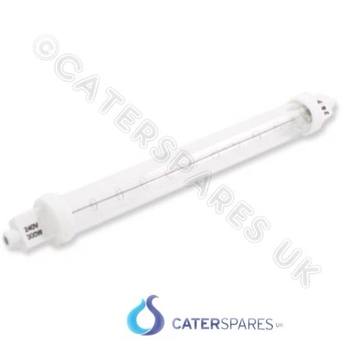 CATERING HEAT LAMP 220MM GANTRY LIGHT HALOGEN INFRARED BULB PUSH IN 240V 500W