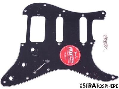 Fender Squier Classic Vibe 70s Strat HSS PICKGUARD Black, 3 Ply Stratocaster!