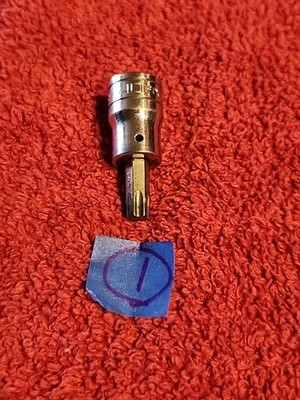 Snap-on 3/8'' Drive T40 FTX40A TORX Bit Standard Chrome Socket Ratchet Wrench 