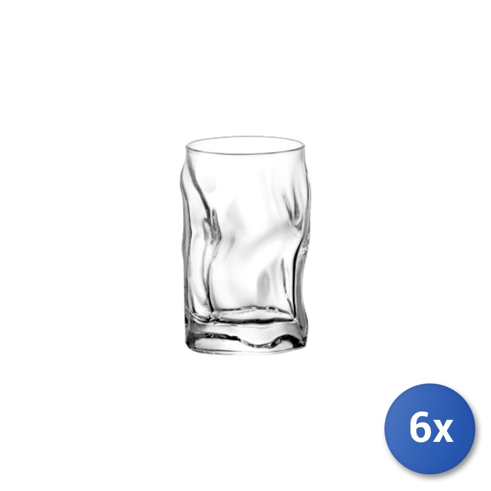 6X Transparent Glass Source Glasses 30Cl