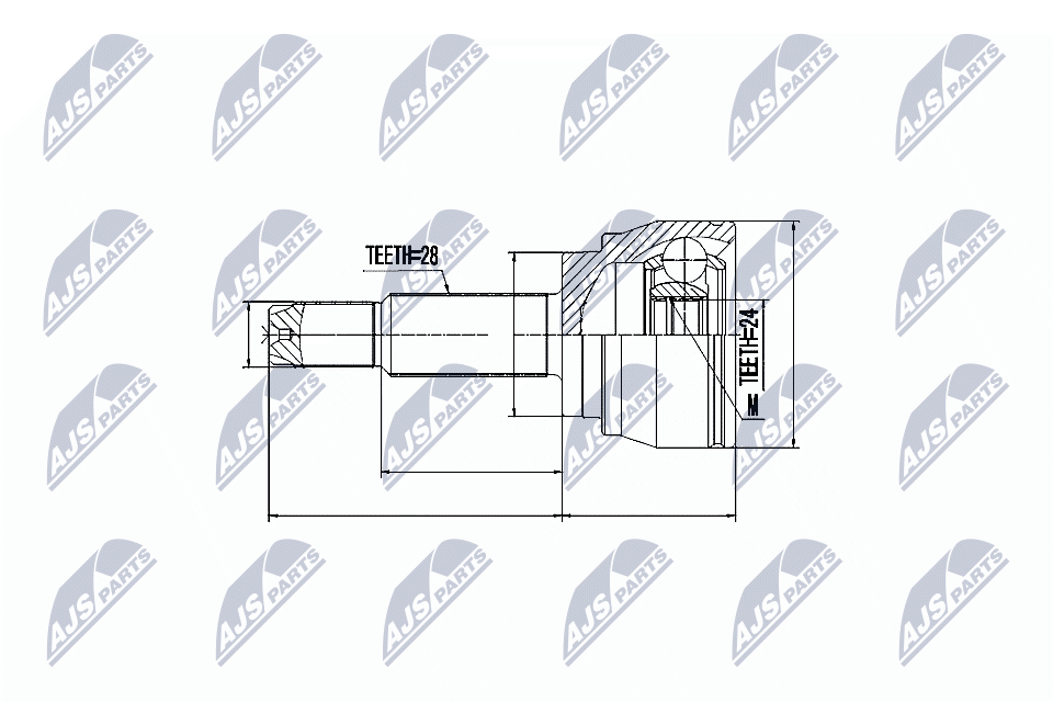JOINT KIT DRIVE SHAFT NPZ-DW-025 FOR SSANGYONG ACTYON/SPORTS RODIUS/II KYRON - Image 5