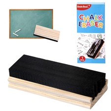 Chalkboard Eraser - Campus Style Pine Wood 1 Count Pack of 1 , 1 Pcs