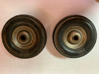 Ohlsson & Rice (O&R) Vintage Tires & Hubs for Tether Car in Good Used Condition