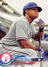 Adrian Beltre 2018 Topps 254 Texas Rangers Baseball Card