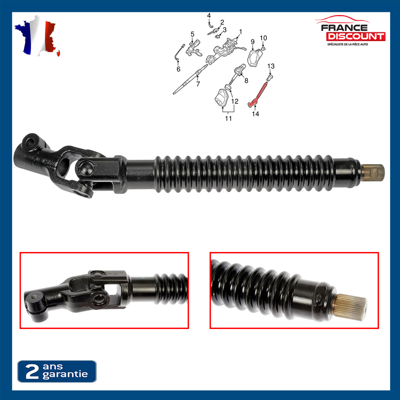 Arbre de colonne de direction pour Land Cruiser J120 et 4Runner 452033531