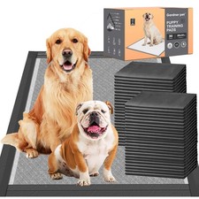 Charcoal Puppy Pads 28x34 Inches Extra Large Dog Pee Pads Odor-Control  Leak...