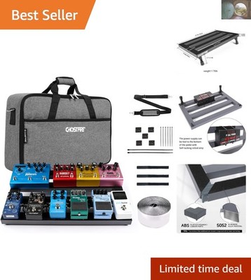 Ultra-Durable Ghost Fire Aluminum Guitar Pedal Board - 8-10 Pedal Capacity