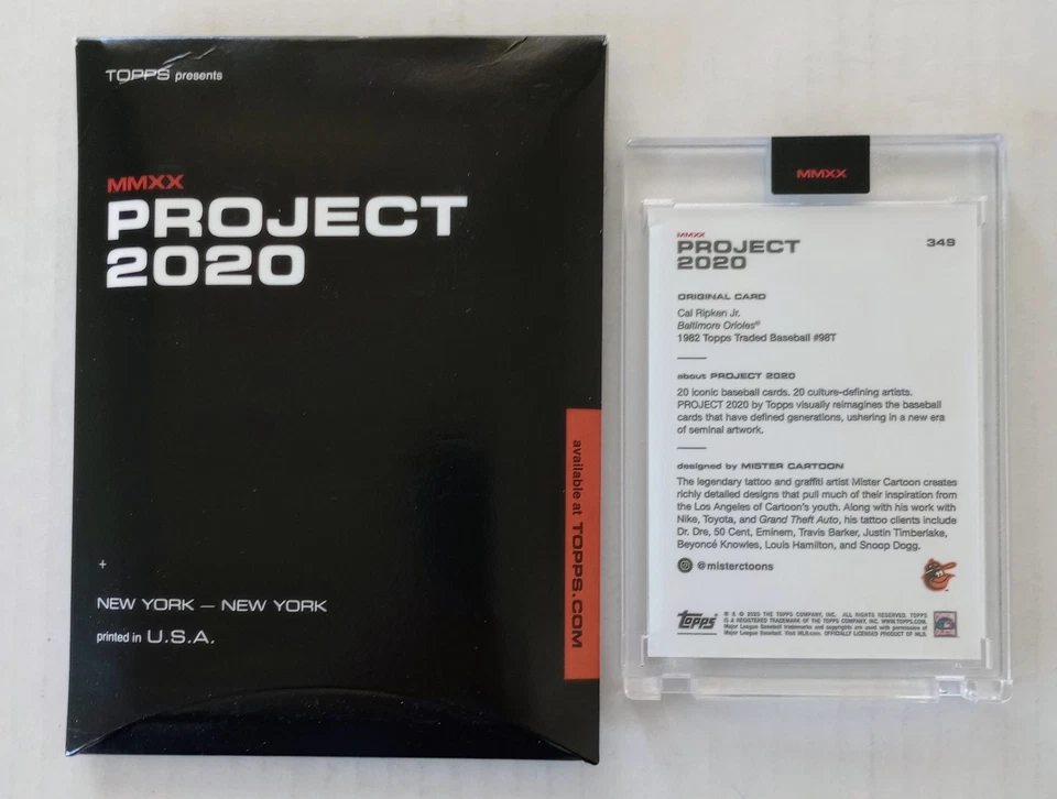 CAL RIPKEN BALTIMORE ORIOLES TOPPS PROJECT 2020 BY MISTER CARTOON #349 - Image 2 of 4