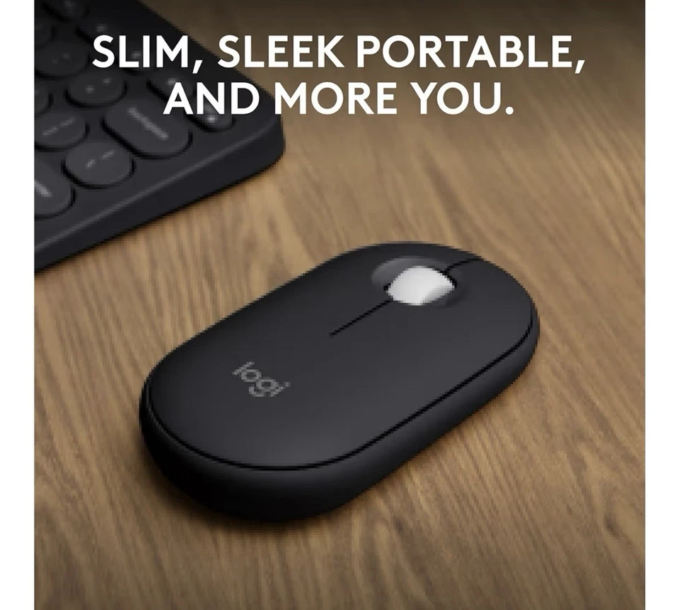 Logitech Pebble Mouse 2 M350S Slim Bluetooth Wireless Mouse, Portable, Lightweig - Image 2 of 2