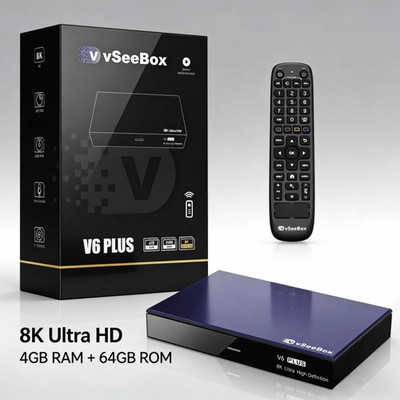 vSeeBox V6 Plus Android Media Device | Authorized Distributor Same-Day Shipping