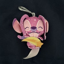 Disney Stitch Outta This World Clip-On Blind Bag Plush Angel Pink Star NEW