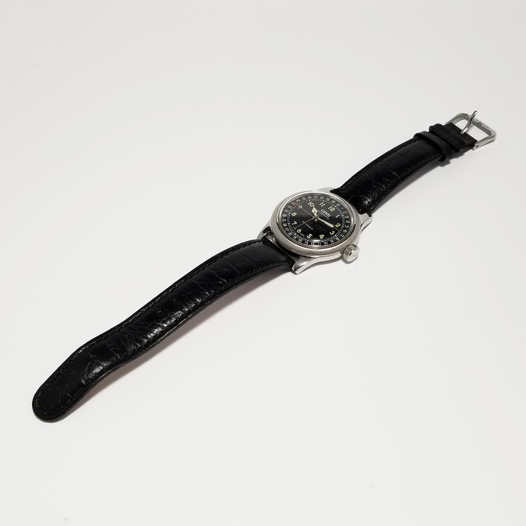 Oris Automatic Pointer Date 7463 Black Dial Vinta… - image 9