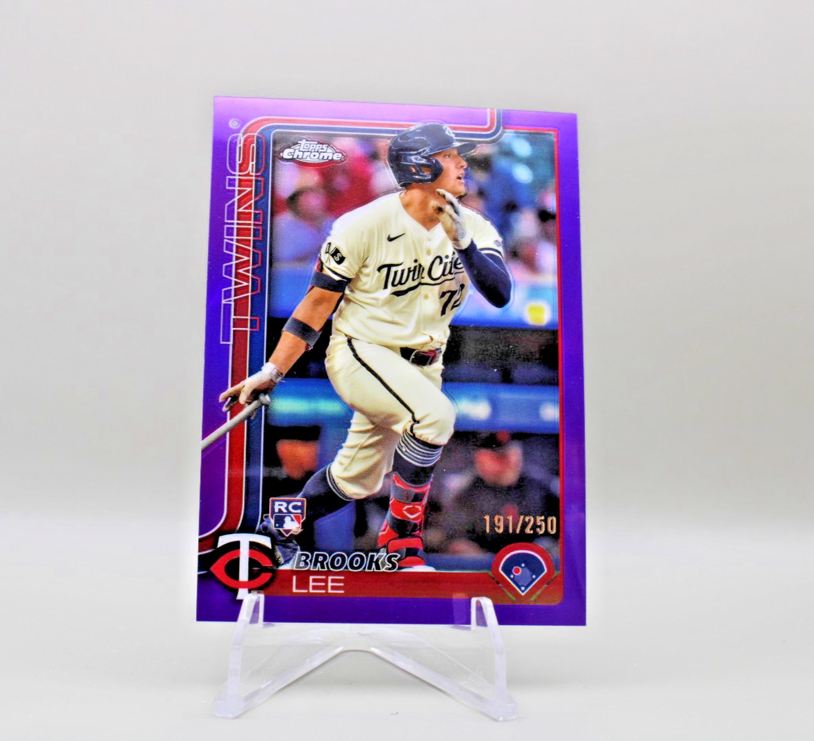 2025 Topps Chrome - Brooks Lee #234 Purple Refractor /250 (RC)