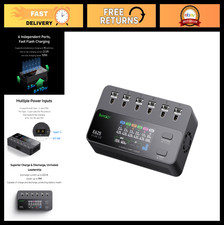 6-Channel Smart LiPo/LiHV Battery Charger for Tiny Whoop FPV Drones, Type-C, Fas