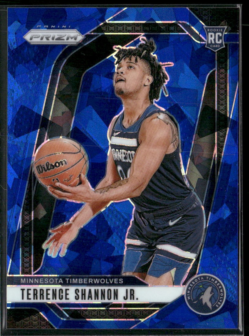 2024-25 Panini Prizm #224 Terrence Shannon Jr. Prizms Blue Ice #/125
