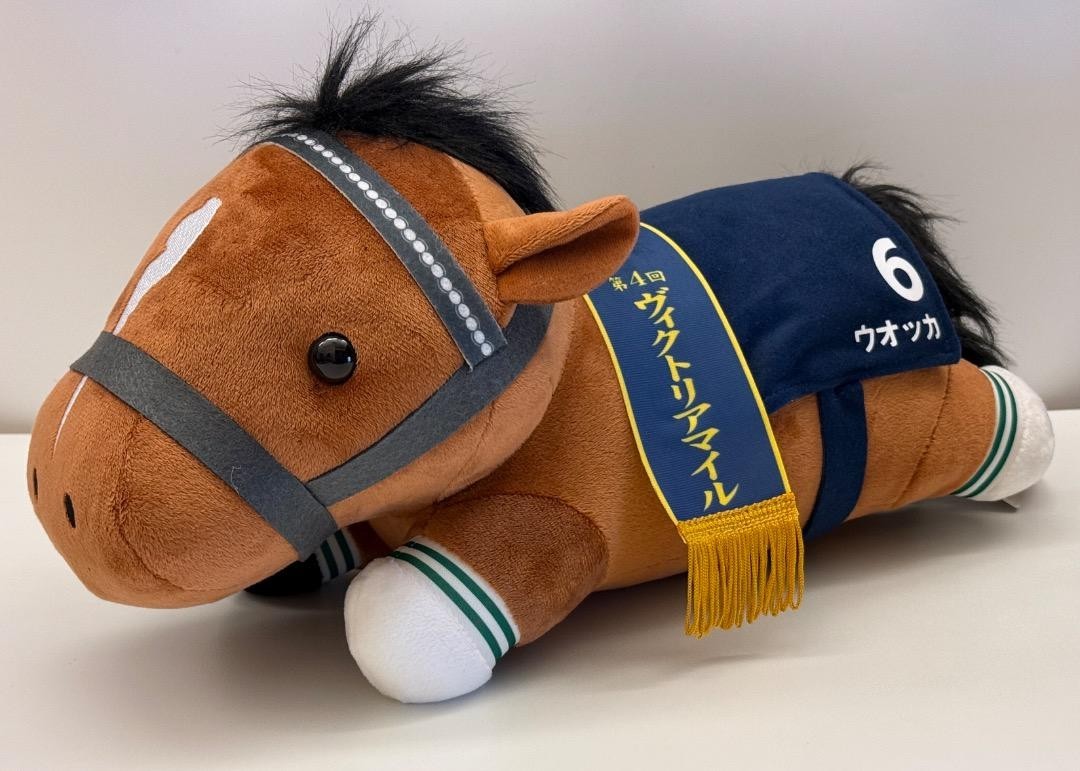 祝駒　乗用　馬ぬいぐるみ　L　オオイケ 競走馬ファン必見！人気名馬がぬいぐるみと実用グッズになって初登場