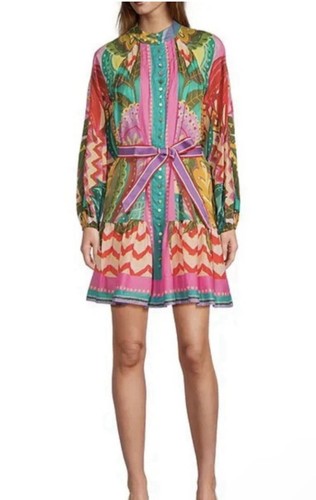 NWT! Antonio Melani Women’s Brynn Printed Long Sleeve Short Boho Dress Sz 12