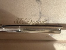 DUPONT penna sfera ARGENTO MASSICCIO 925 placcata oro scrive