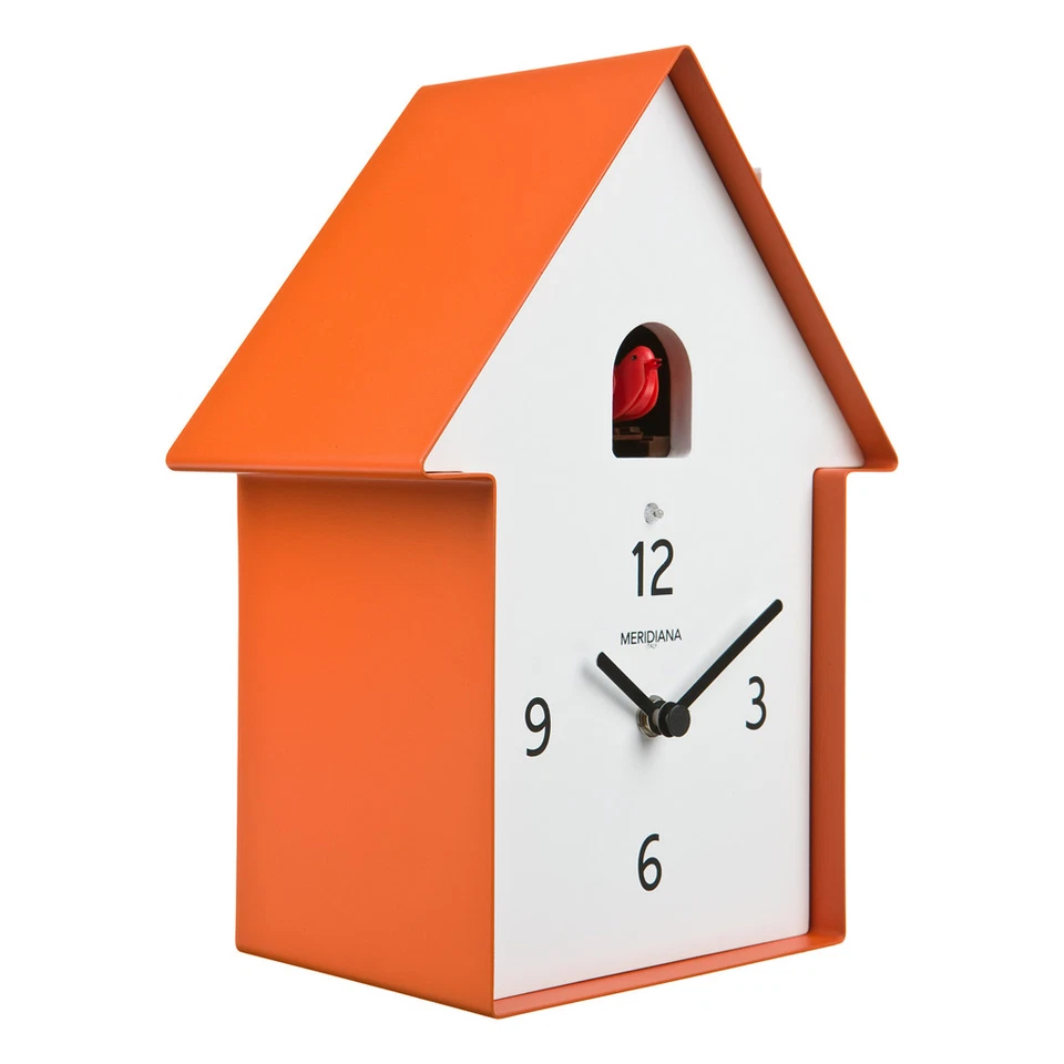 MERIDIANA 220 orange Domeniconi Design Kuckucksuhr für Wand und Tisch - Bild 1 von 1