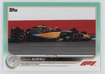 2022 Topps Formula 1 F1 Cars Aqua /199 Lando Norris #119 1c1