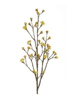 Artplants Kunstzweig Ahornzweig Liuva Mit BlüTen, Gelb, 110Cm