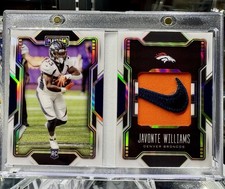Javonte Williams 2021 Freshman Booklet Nike Swoosh Patch Rookie 1/2