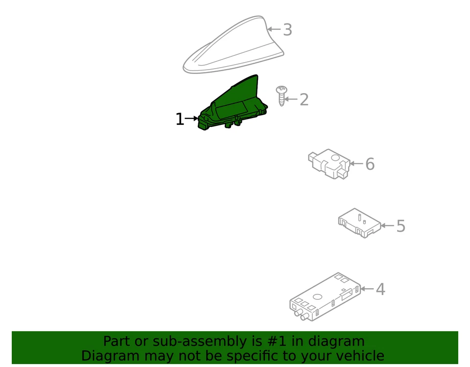 Conjunto de antena original BMW 65206826327 Foto 2 de 2