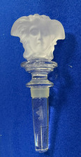 Versace Medusa Clear Frosted Crystal Rosenthal Bottle Stopper NIB  DS43