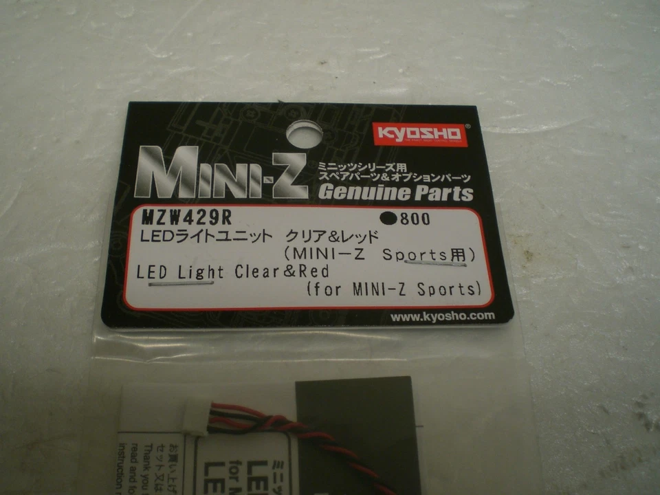 KYOSHO MZW429R Mini-z Beleuchtung LED Set  Lichtsatz - MR-03 NEU OVP - Bild 2 von 3