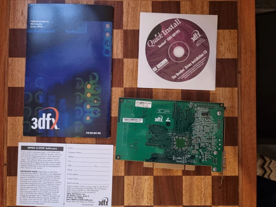 3DFX Voodoo 4 4500 PCI Graphics Card, Glide API - Brand New, NOS - Image 3 of 4