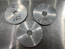 Diamond grinding edge wheels 6" OD believe to be Norton?