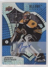 2021-22 Upper Deck Allure Rookies Blue Line 14/35 Jeremy Swayman #146 Auto 0i6