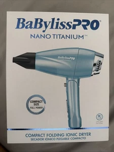 BaBylissPRO BNT910 Nano Titanium compact pliant sèche-cheveux ionique Nouveau FS