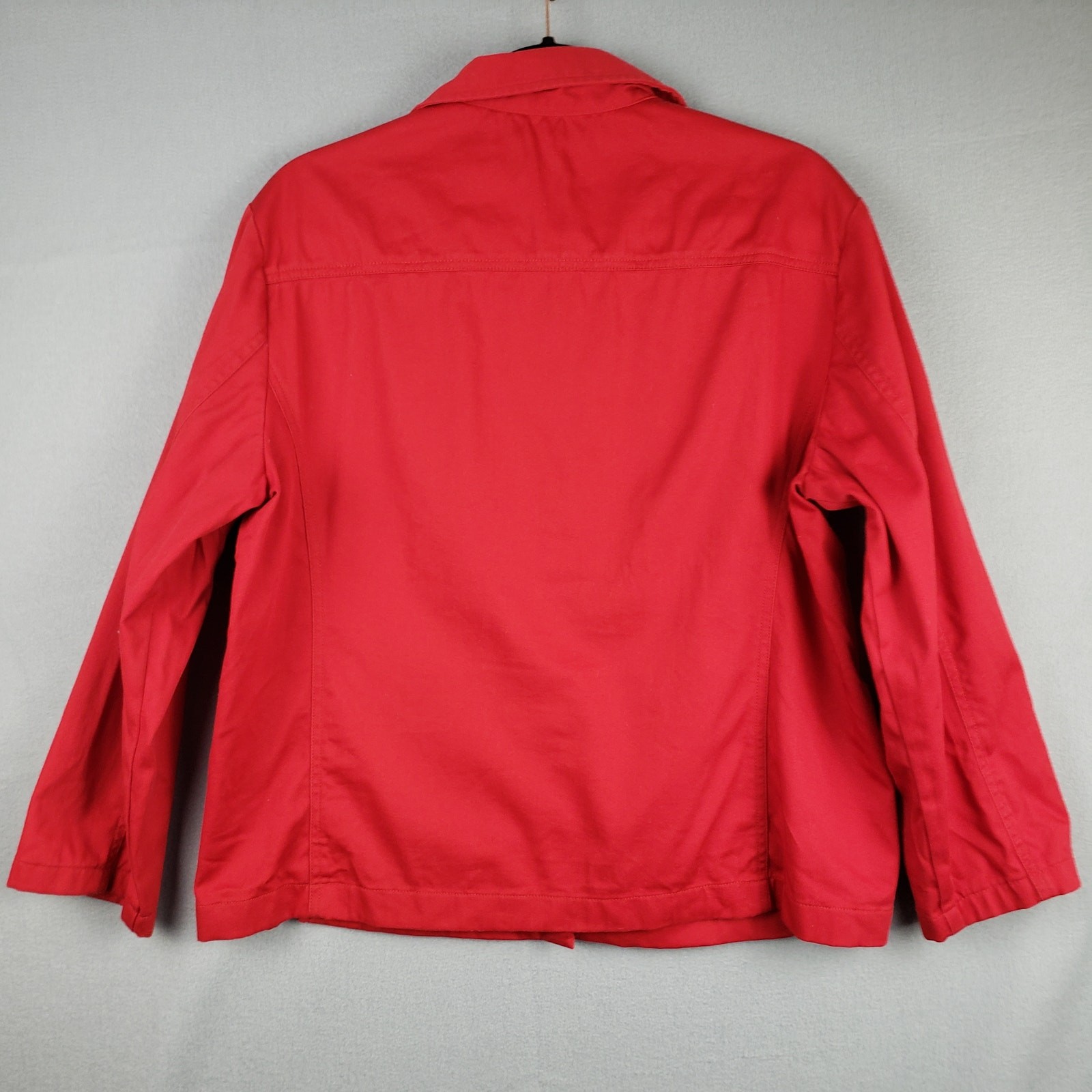 Pendleton Size M Button Up Shacket Red 100% Cotto… - image 8