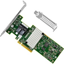 SAS HBA Card Compatible with LSI 9302-8i IT Mode PCIe SATA Expansion Card,...