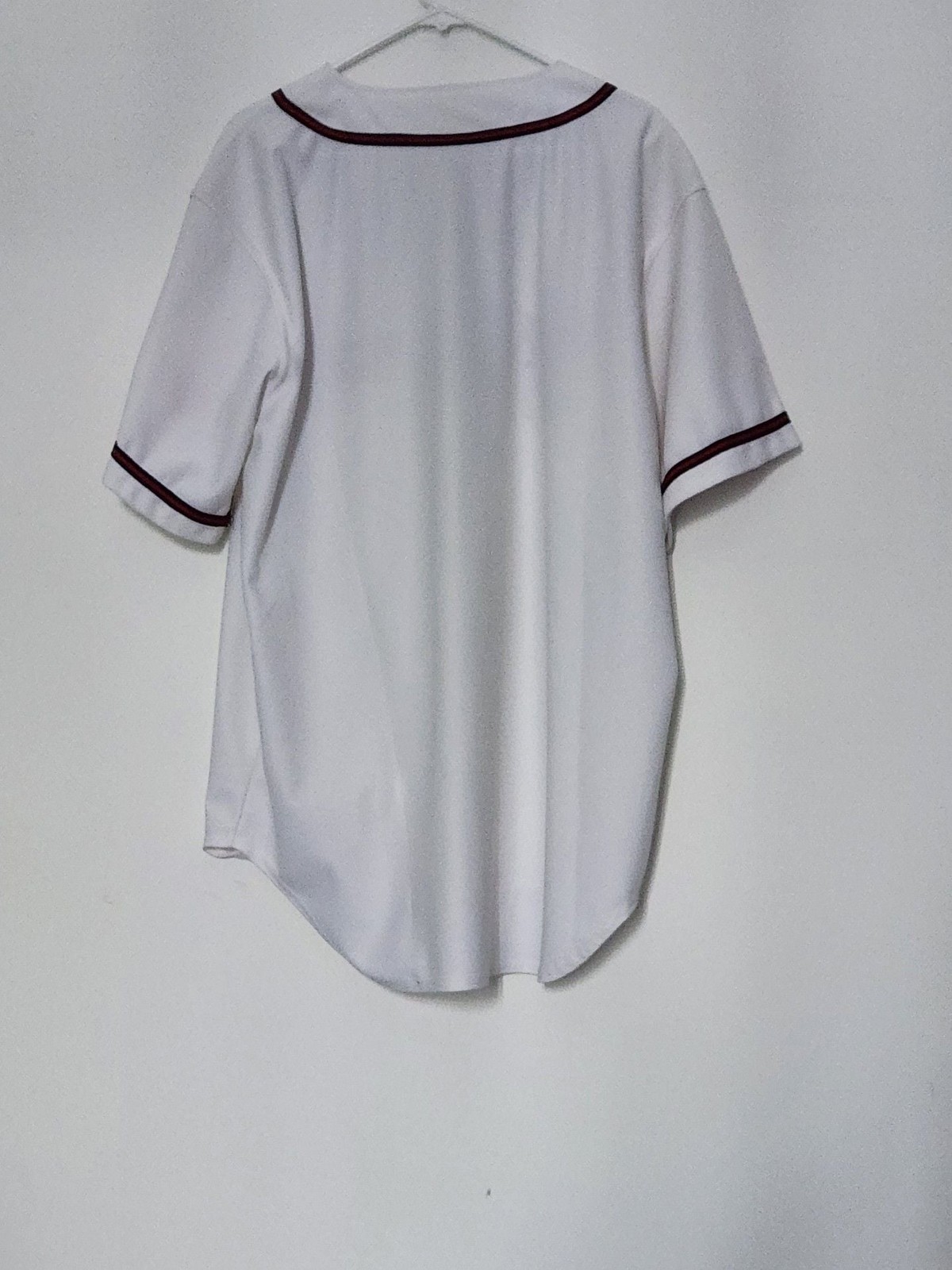 Vintage Budweiser Script Logo Baseball Jersey Whi… - image 2