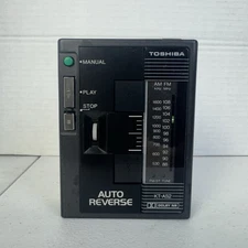 TOSHIBA KT-AS2 Stereo Cassette Player Walkman With Radio Cassette TESTED WORKS