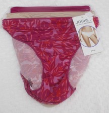 NWT set /3 JOCKEY 1770 no panty line promise BIKINI BEIGE LILAC PINK ORANGE FLOR