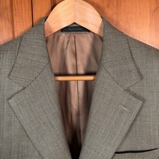 Lauren Ralph Lauren Blazer Mens 40S Brown 2 Button Silk Wool Sport Coat READ